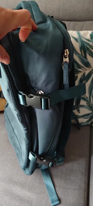 Mochila de cabina color verde azulado