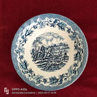 Juego 2 cuencos porcelana decorados