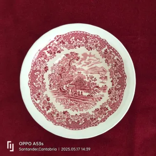 Juego 2 cuencos porcelana decorados