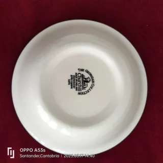 Juego 2 cuencos porcelana decorados