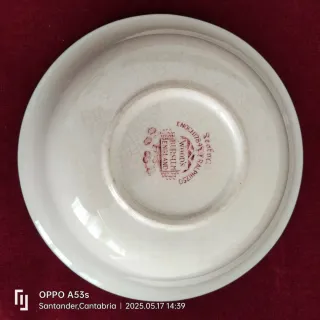 Juego 2 cuencos porcelana decorados