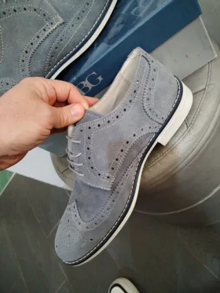 Scarpe uomo Made in Italy grigie n.44