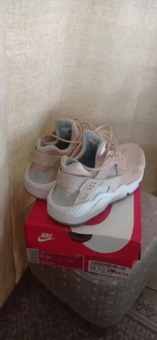 Scarpe Nike Air Huarache Rosa e Bianche