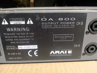 Etapa de Potencia Master Audio DA 800