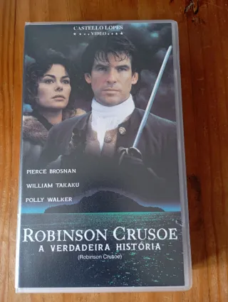 Cassete VHS Robinson Crusoe A Verdadeira História
