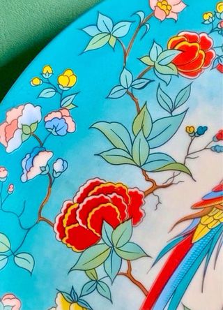 2 PLATOS DE PORCELANA CHINA CON AVE FENIX