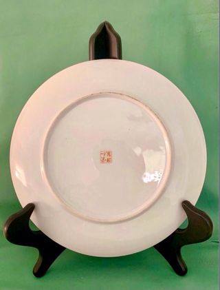 2 PLATOS DE PORCELANA CHINA CON AVE FENIX