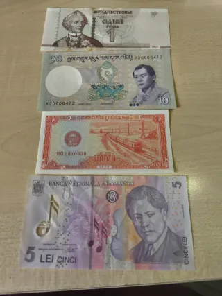 Lote 4 Billetes Mundiales (3 Sin Circular)