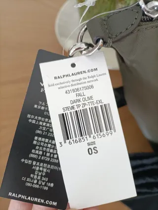 Bolso Tote Ralph Lauren Verde Oliva NUEVO