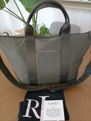 Bolso Tote Ralph Lauren Verde Oliva NUEVO