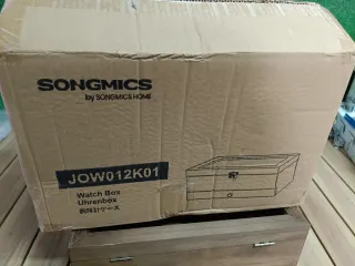 SONGMICS Caja Relojes 12 Ranuras Marrón