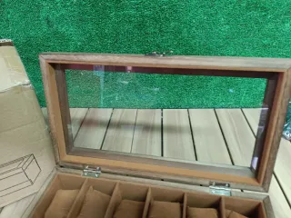 SONGMICS Caja Relojes 12 Ranuras Marrón