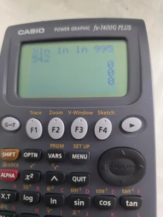 casio fx-7400g plus calculadora gráfica completa c
