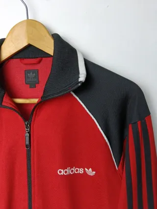 Chaqueta Adidas Y2k Vintage Roja y Negra