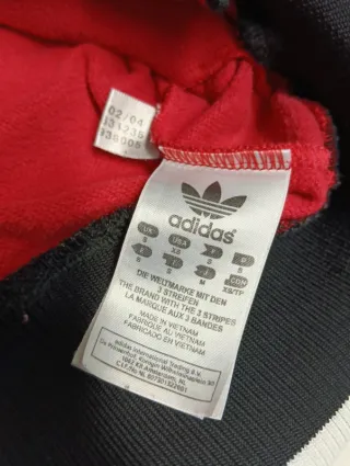 Chaqueta Adidas Y2k Vintage Roja y Negra