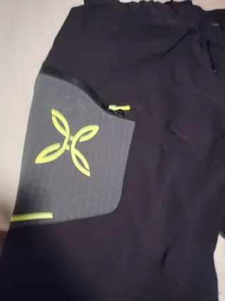 Pantalón Montura Trekking Negro/Amarillo