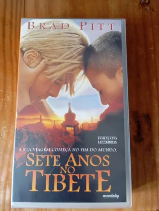 Cassete VHS Sete Anos No Tibete