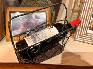 Botellero rústico de mesa