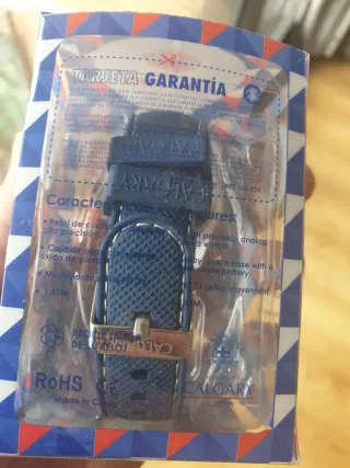 Reloj Calgary Negro y Plateado