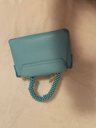 Bolso de mano azul