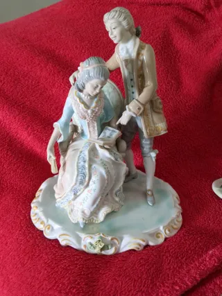 Figuras de porcelana vintage pareja