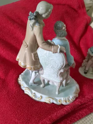 Figuras de porcelana vintage pareja