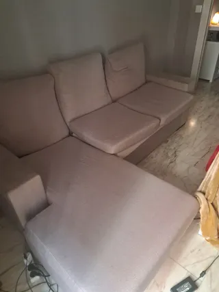 Sofá Chaise Longue 3 Plazas Seminuevo.