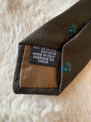 Corbata DOLCE & GABBANA Seda Marrón - MADE ITALY