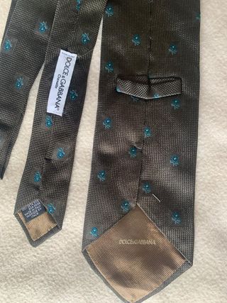 Corbata DOLCE & GABBANA Seda Marrón - MADE ITALY