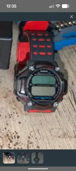 Reloj Casio Negro y Rojo