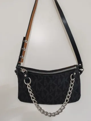 Marsupio Michael Kors nero e argento