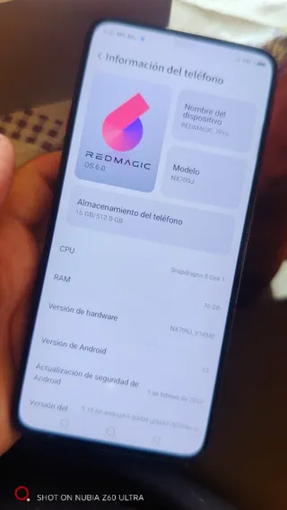 Red Magic 7 Pro 512GB Negro Multicolor