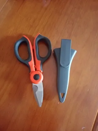 Tijeras electricista con Funda