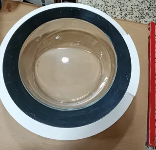 Puerta Lavadora Frontal Cristal Negra Blanca