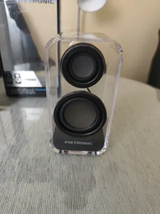 Altavoz Bluetooth Metronic Cristal Transparente