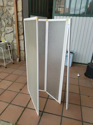 Mampara de ducha plegable