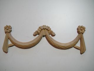 Guirnalda de madera crudo