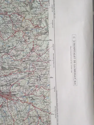 Mapa Militar L'Hospitalet de Llobregat 1984