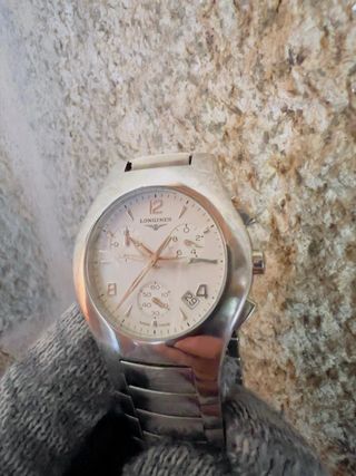 Reloj Longines Oposition Chronograph Blanco