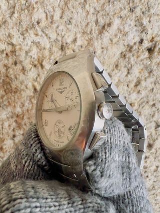 Reloj Longines Oposition Chronograph Blanco