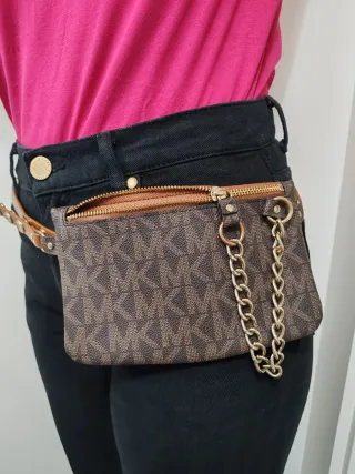 Borsetta Michael Kors marrone e oro