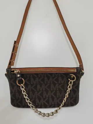 Borsetta Michael Kors marrone e oro