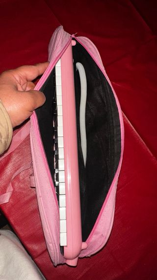 Melódica IRIN rosa con funda