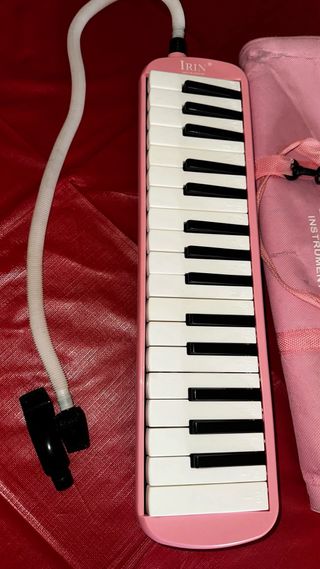 Melódica IRIN rosa con funda