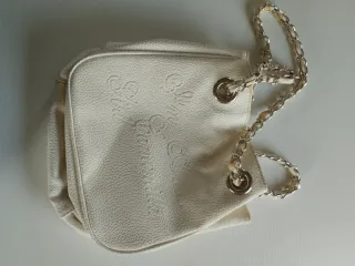 Borsa donna bianca con catena