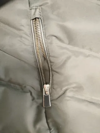 Chaquetón Zara Negro Mujer