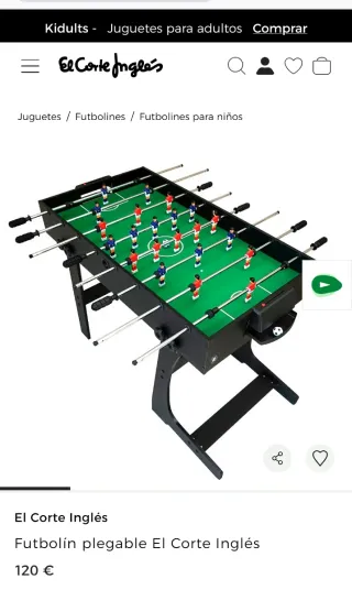 Futbolín para habitación