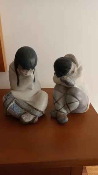 Figuras de cerámica, 2 pieza de LLADRÓ