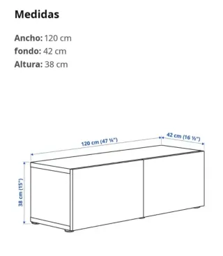 Estantería de pared cristal y madera