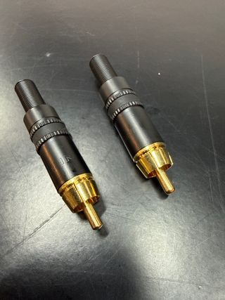 2 Conectores RCA Macho para Soldar